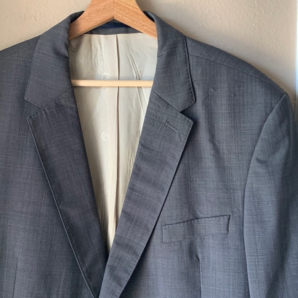 BUGATTI Gray Wool Sport Coat Jacket